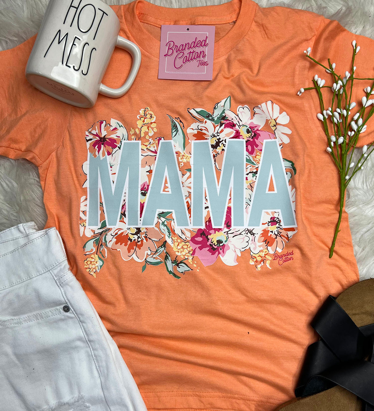 Orange Floral Mama
