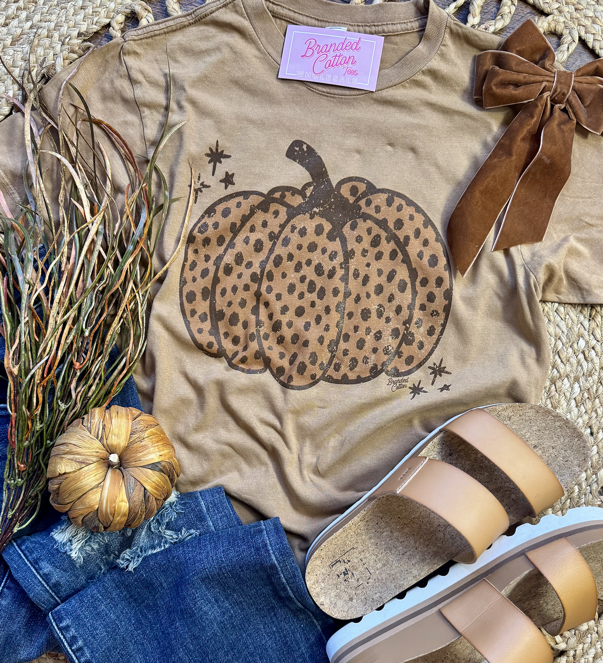 Brown Cheetah Pumpkin