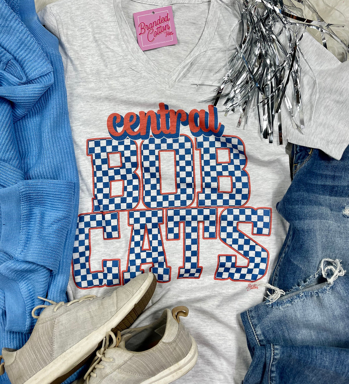 Checkered Stacked Mascot