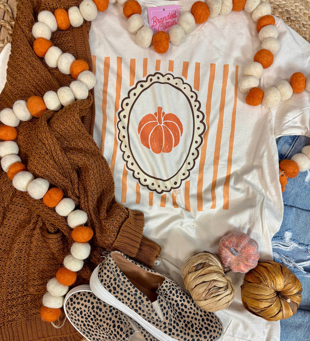 Vintage Frame Pumpkin