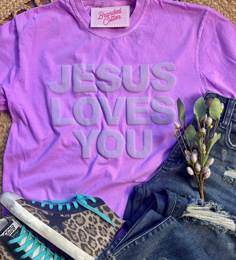 Jesus Love You Neon Puff