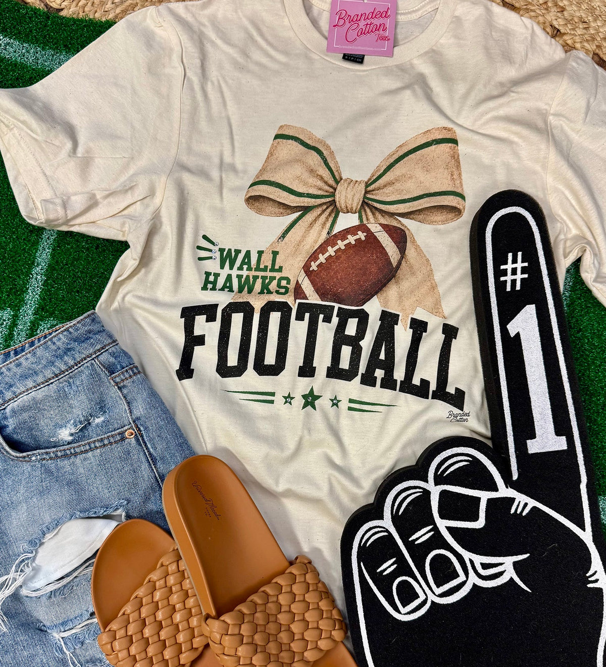 Vintage Big Bow Football