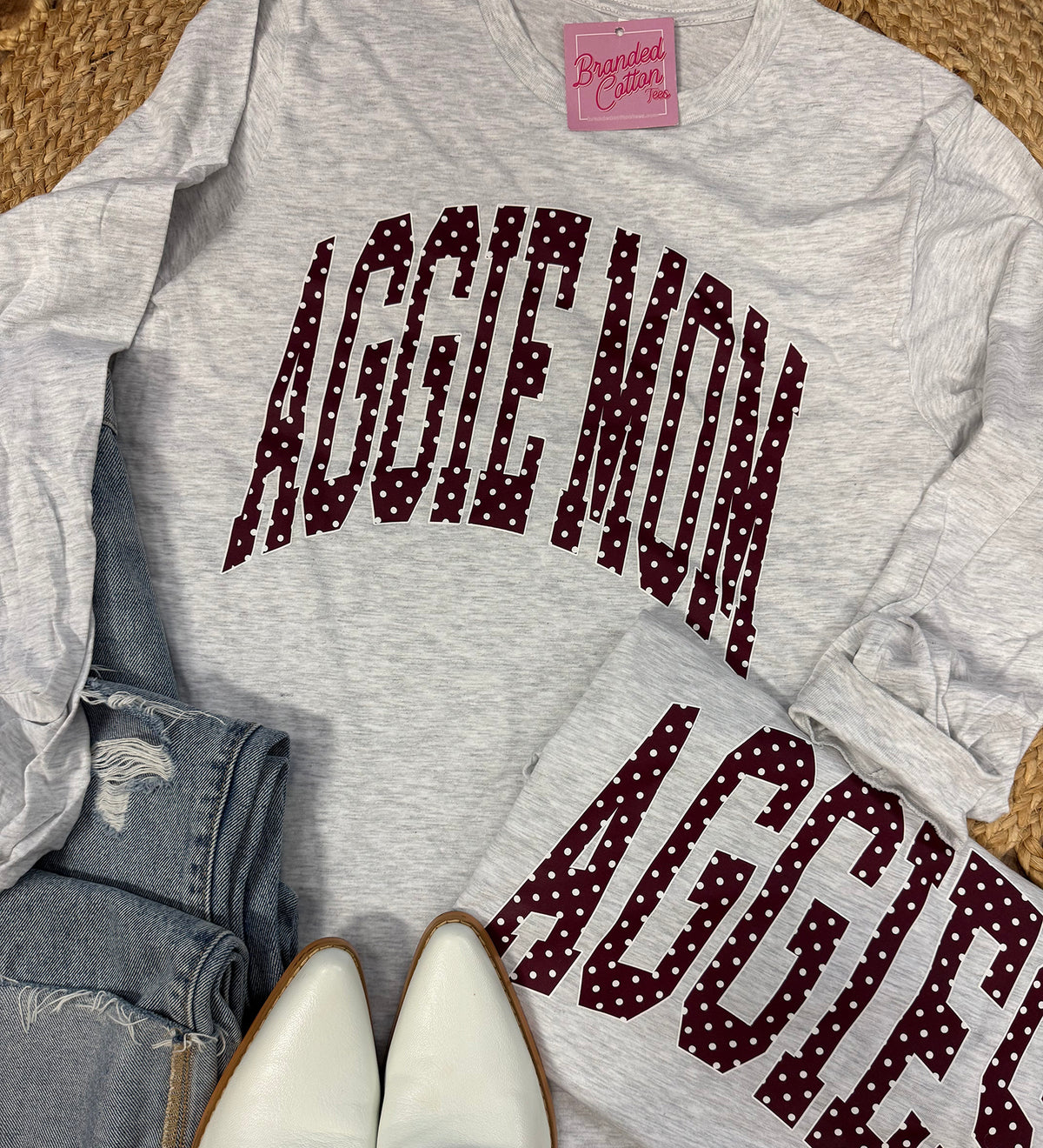 Polka Dot Aggie Mom