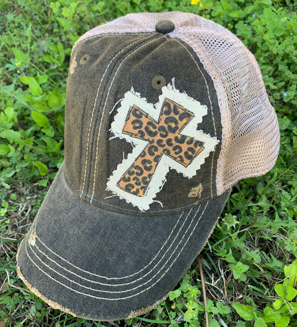 Leopard Cross Cap