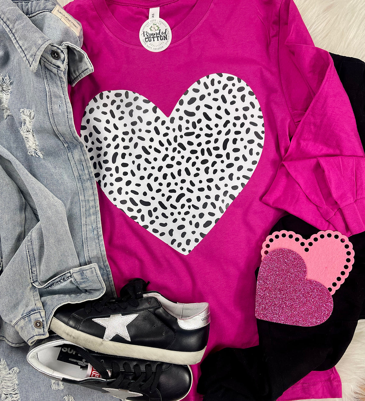 Cheetah Dot Heart