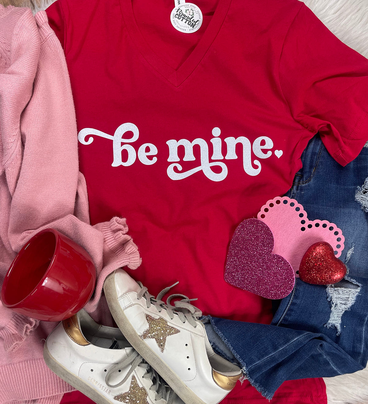 Be Mine {White Glitter}