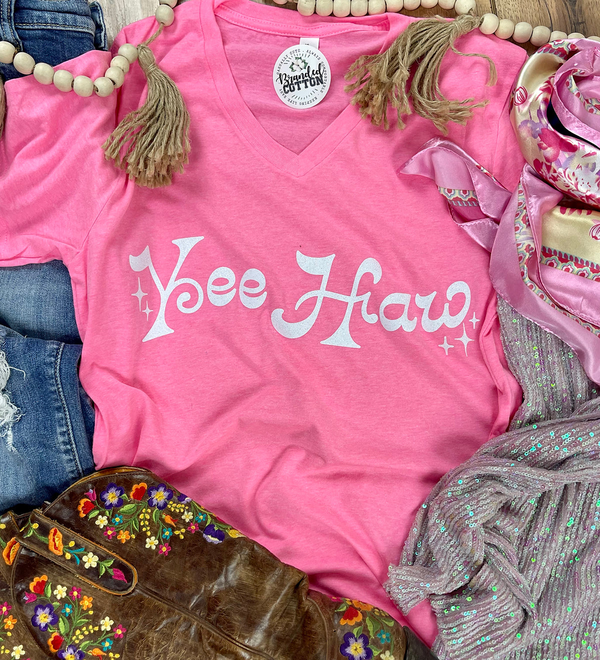 Yee Haw {White Glitter}