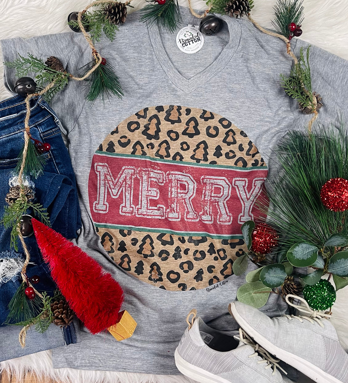 Vintage Round Leopard Merry