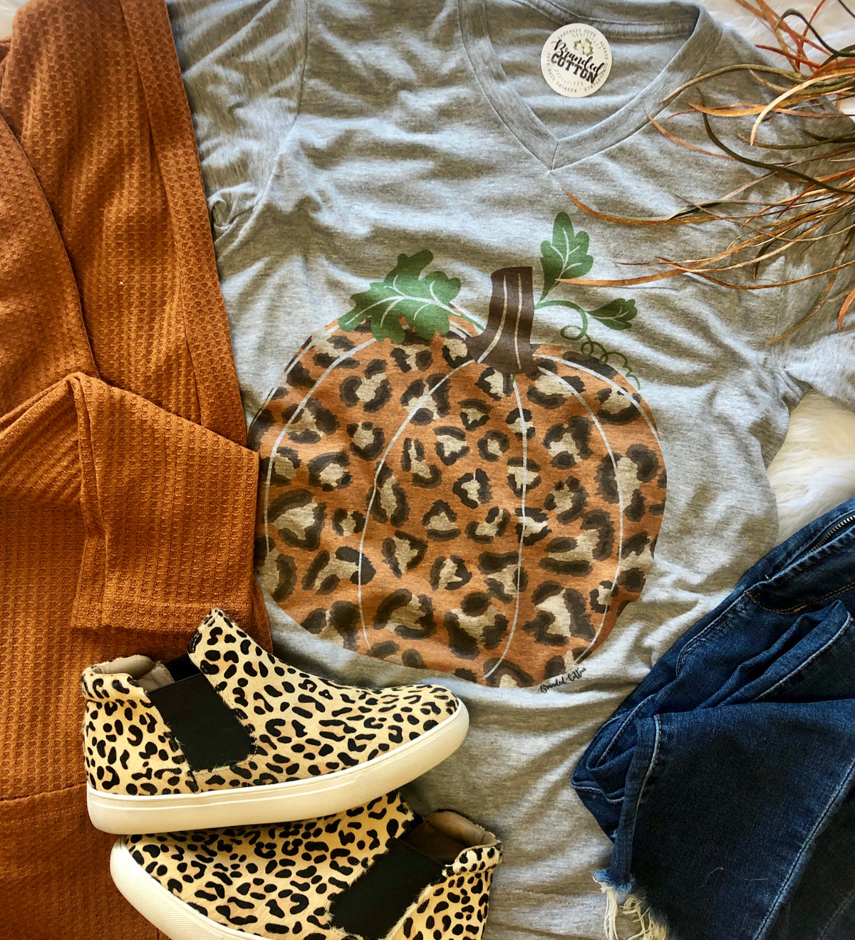 Autumn Harvest {Orange Leopard Pumpkin}