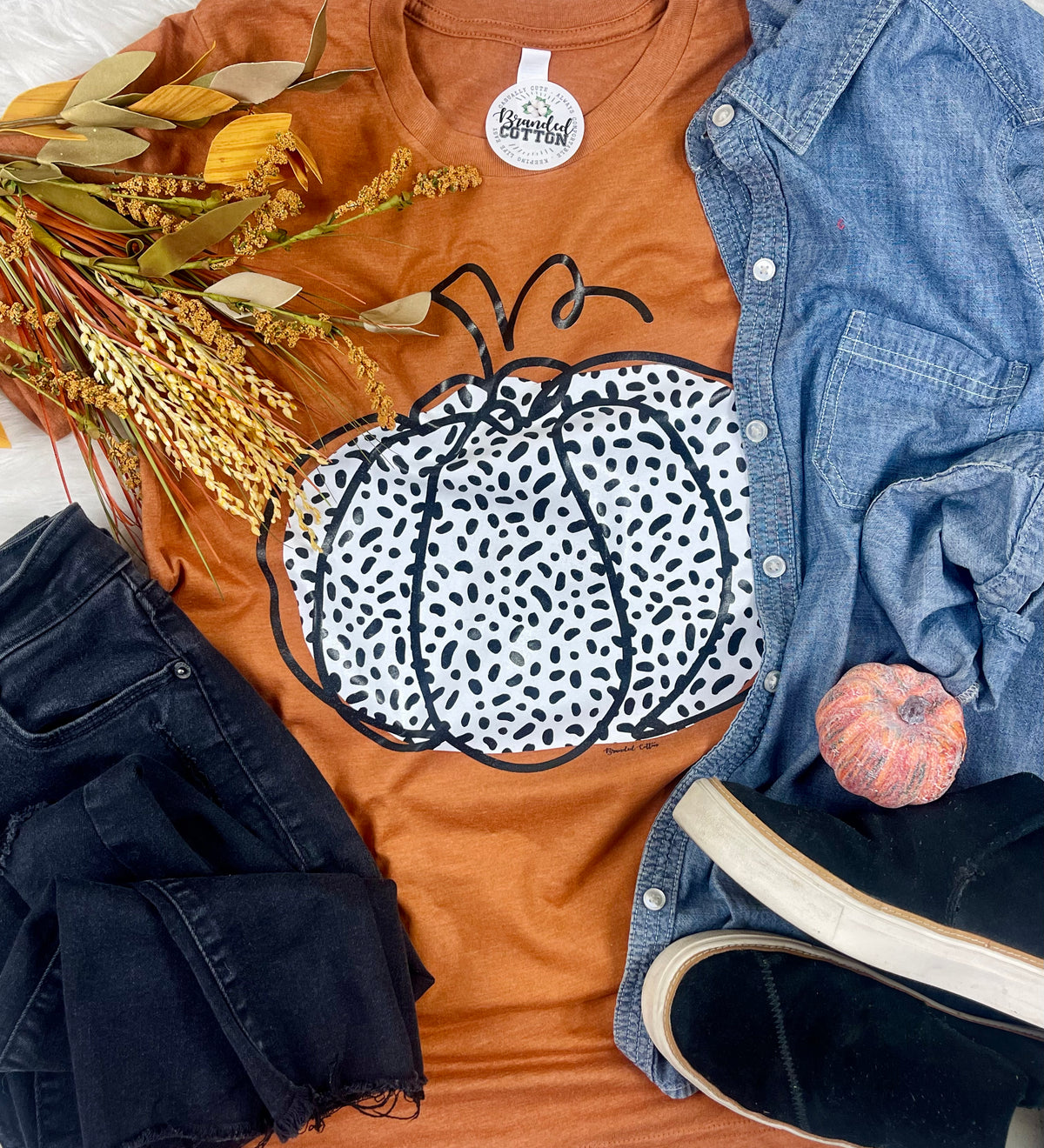 Cheetah Dot Pumpkin