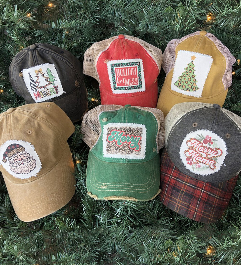 Christmas Printed Patch Cap